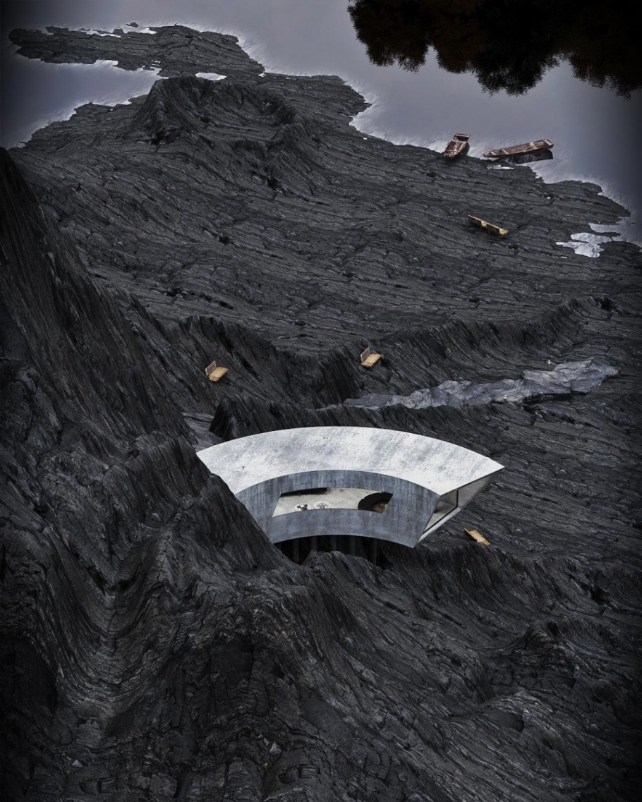 Curved Concrete Lair