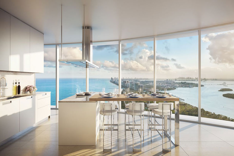 Ritz-Carlton Penthouse kitchen view