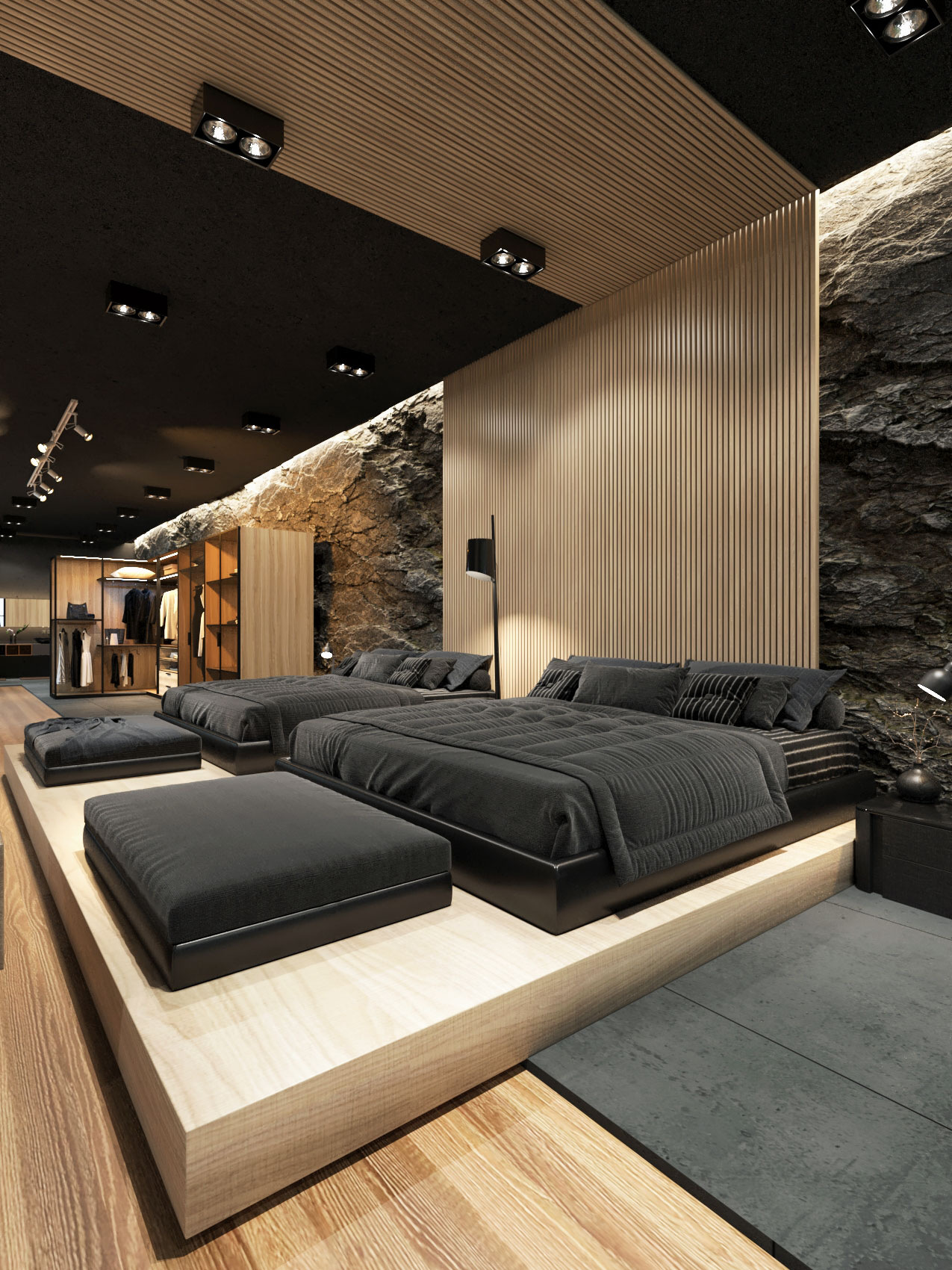 Matte Black Villa in Harriman State Park, New York