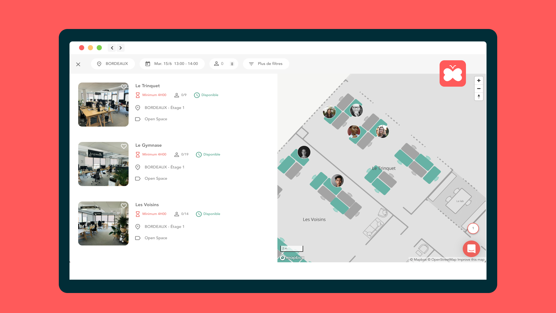 Réserver un bureau en flexoffice est hyper simple sur Flitdesk