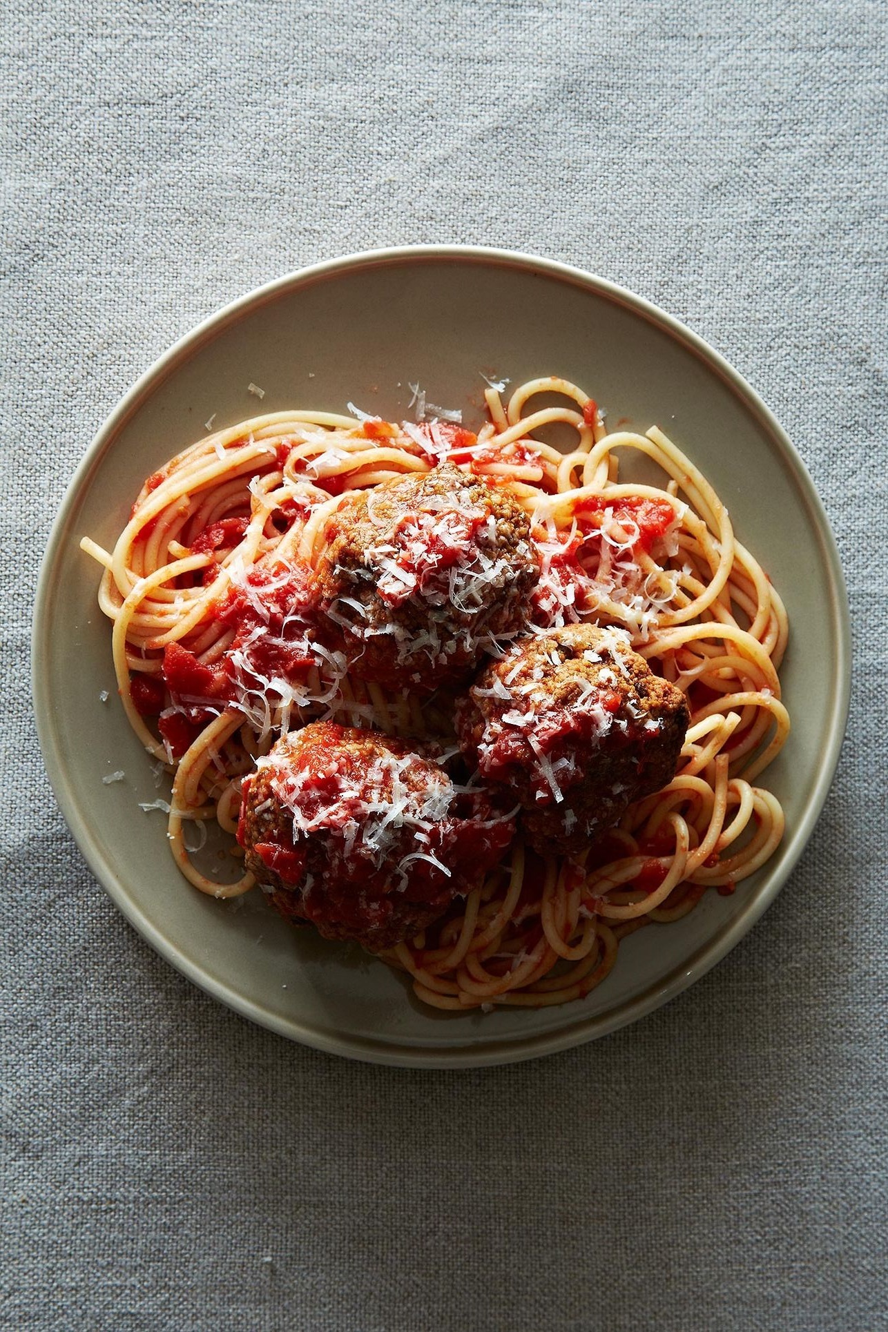 Spaghetti & Lamb meatballs
