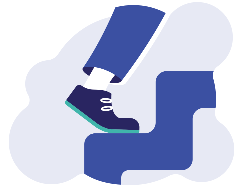 Employment stairs icon