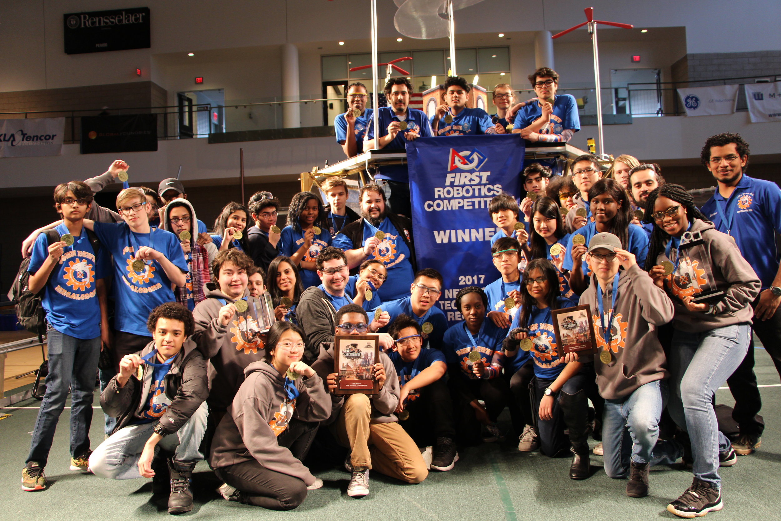 John Dewey High School's Team 333 aka the Megalodons