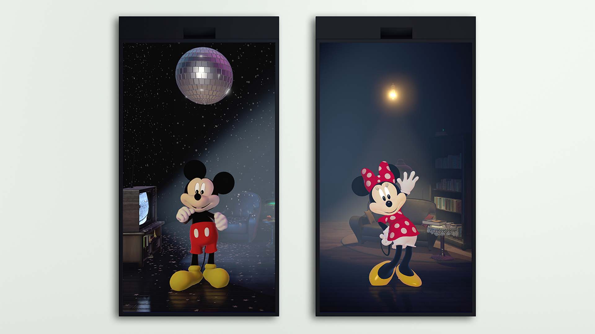 Mickey & Minnie: An Interactive Diptych