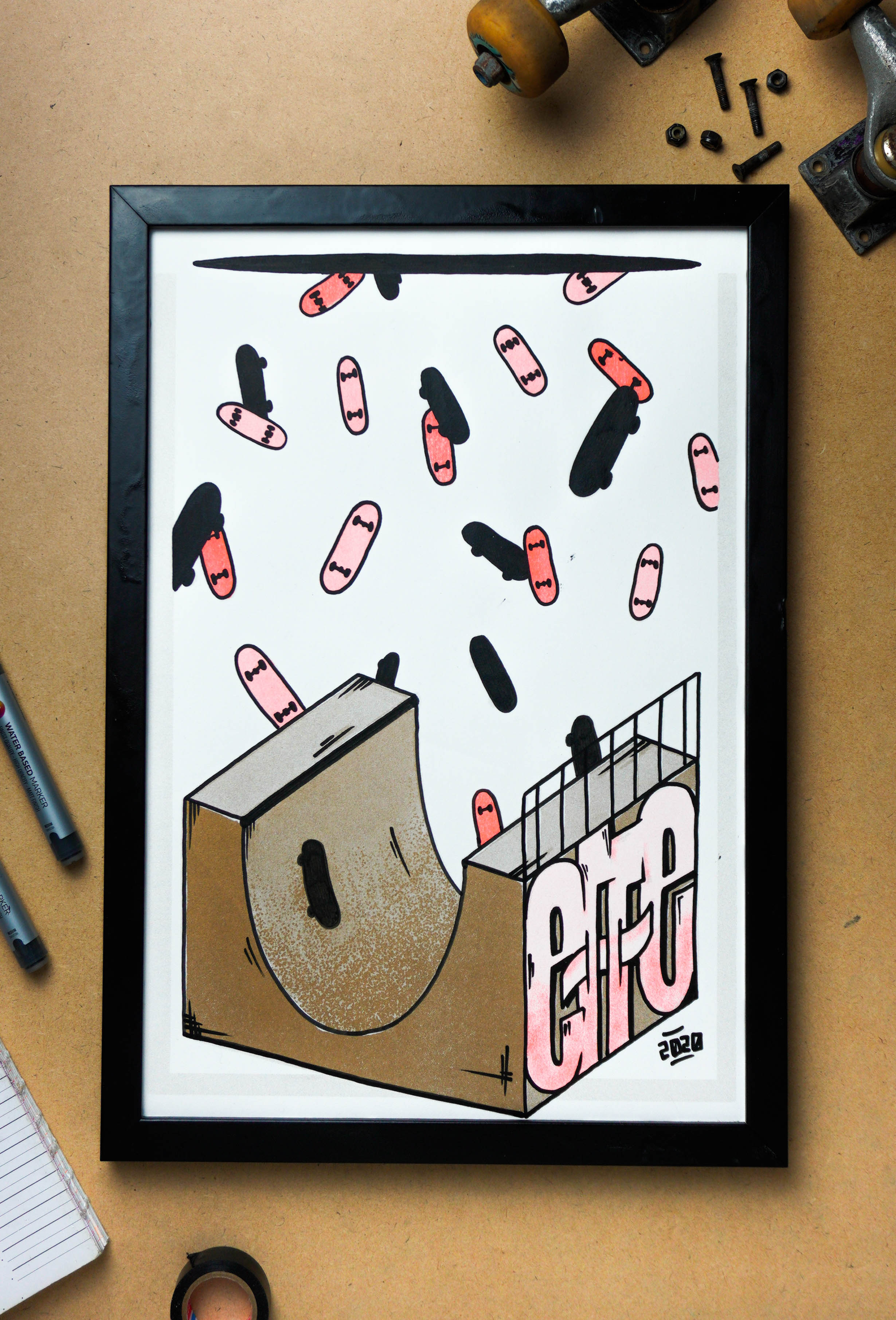 Falling Skateboards