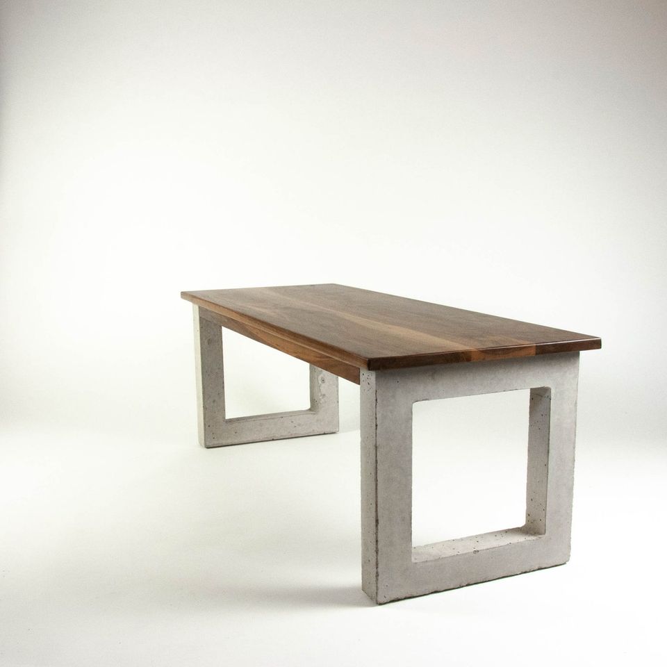 La Regis - Black Walnut & Concrete Coffee Table