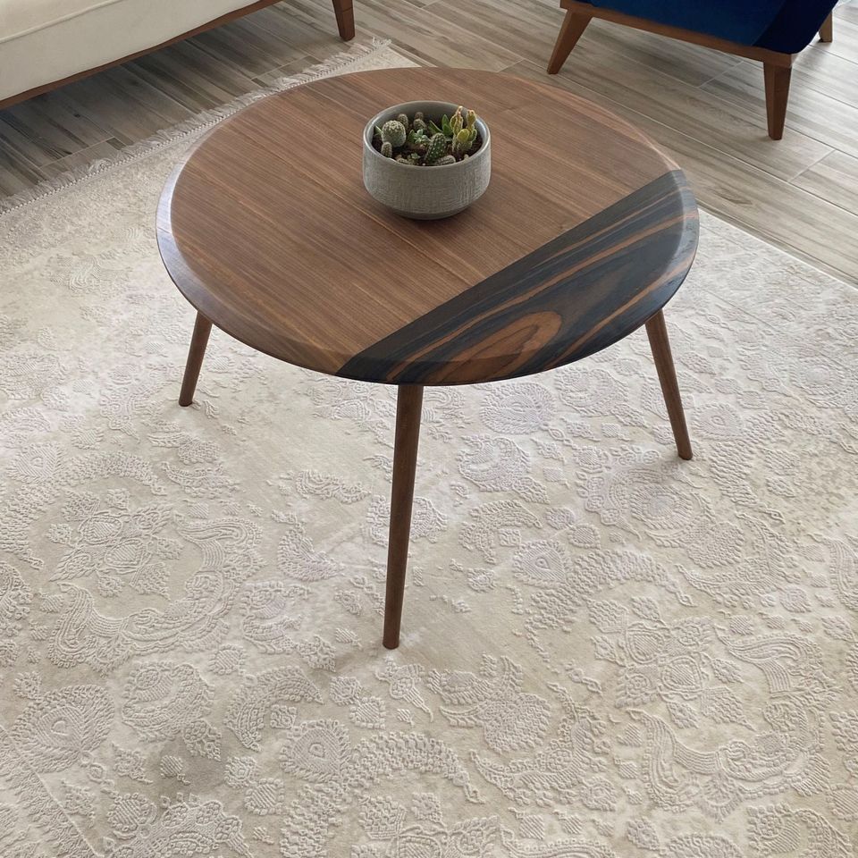 Wooden Round Walnut Teak