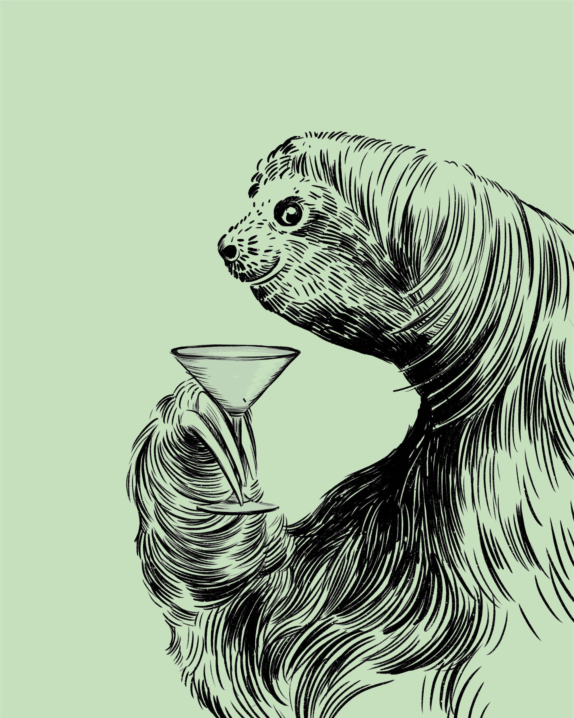 The Thirsty Sloth Faultier