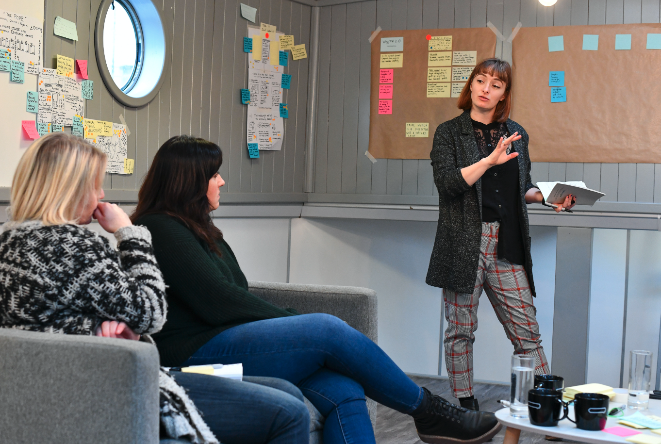 Alex Durussel-Baker facilitating a workshop