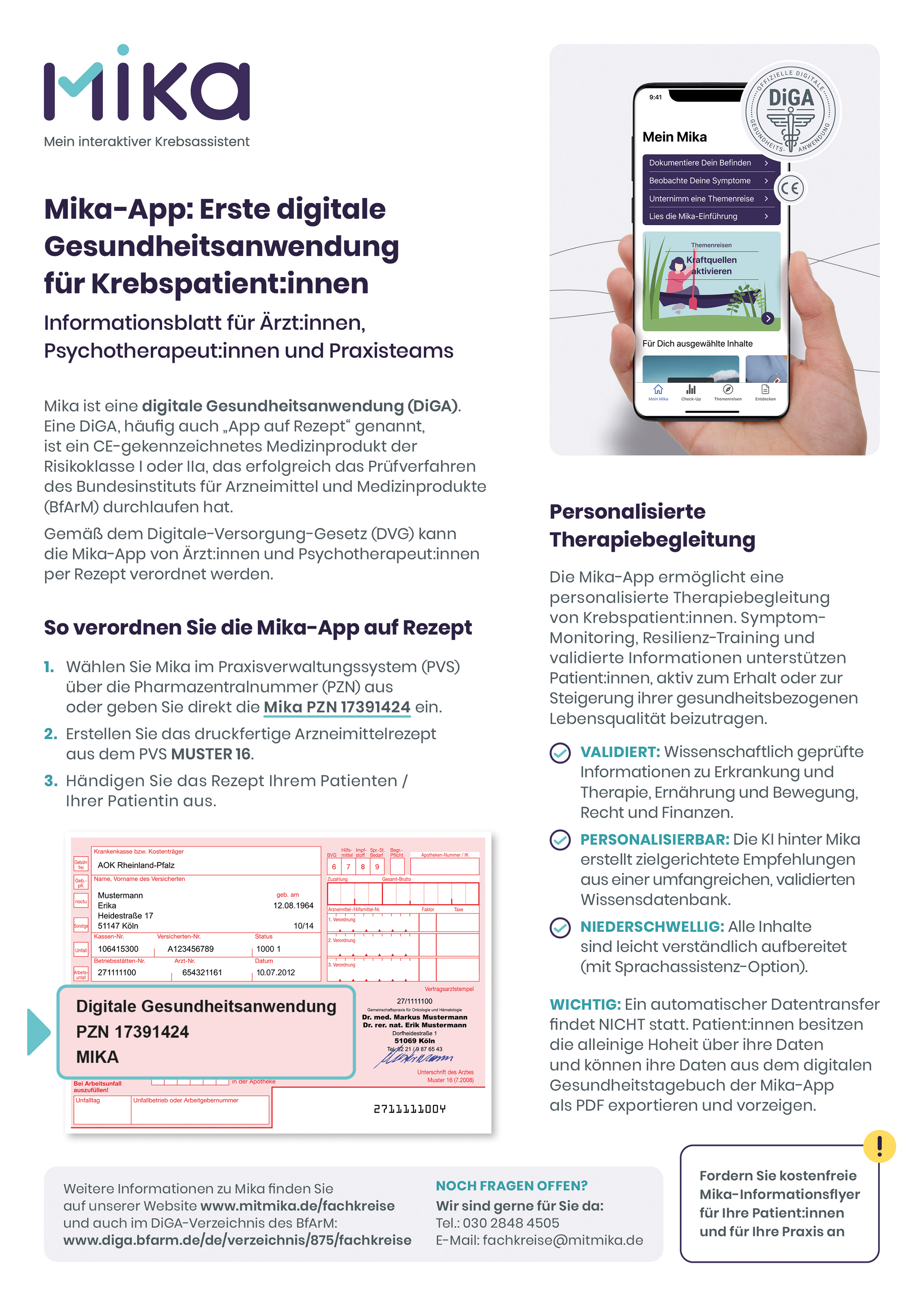Infoblatt für die Arztpraxis