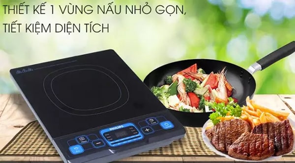 Bếp từ Philips HD4921 1 vùng nấu nhỏ gọn