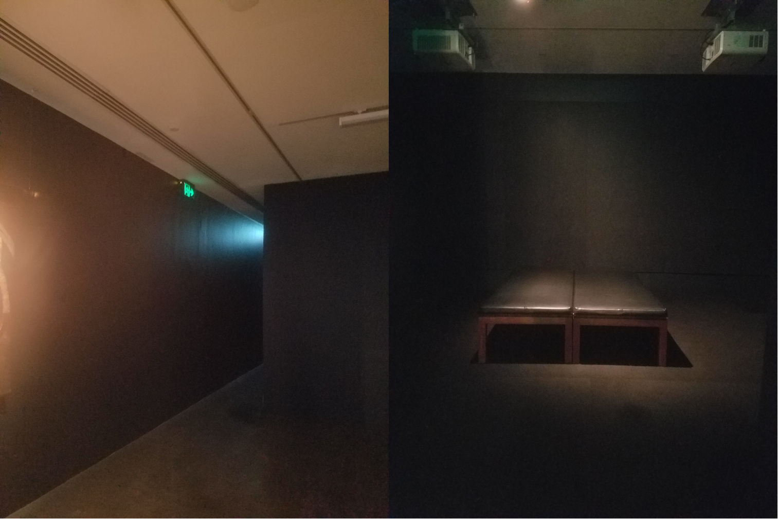 Photographs taken by anonymous MCA gallery host at work, 2021.