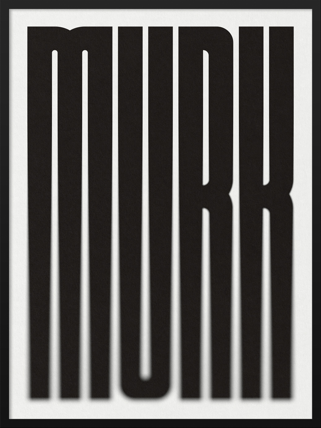 A3 Murk Print Black