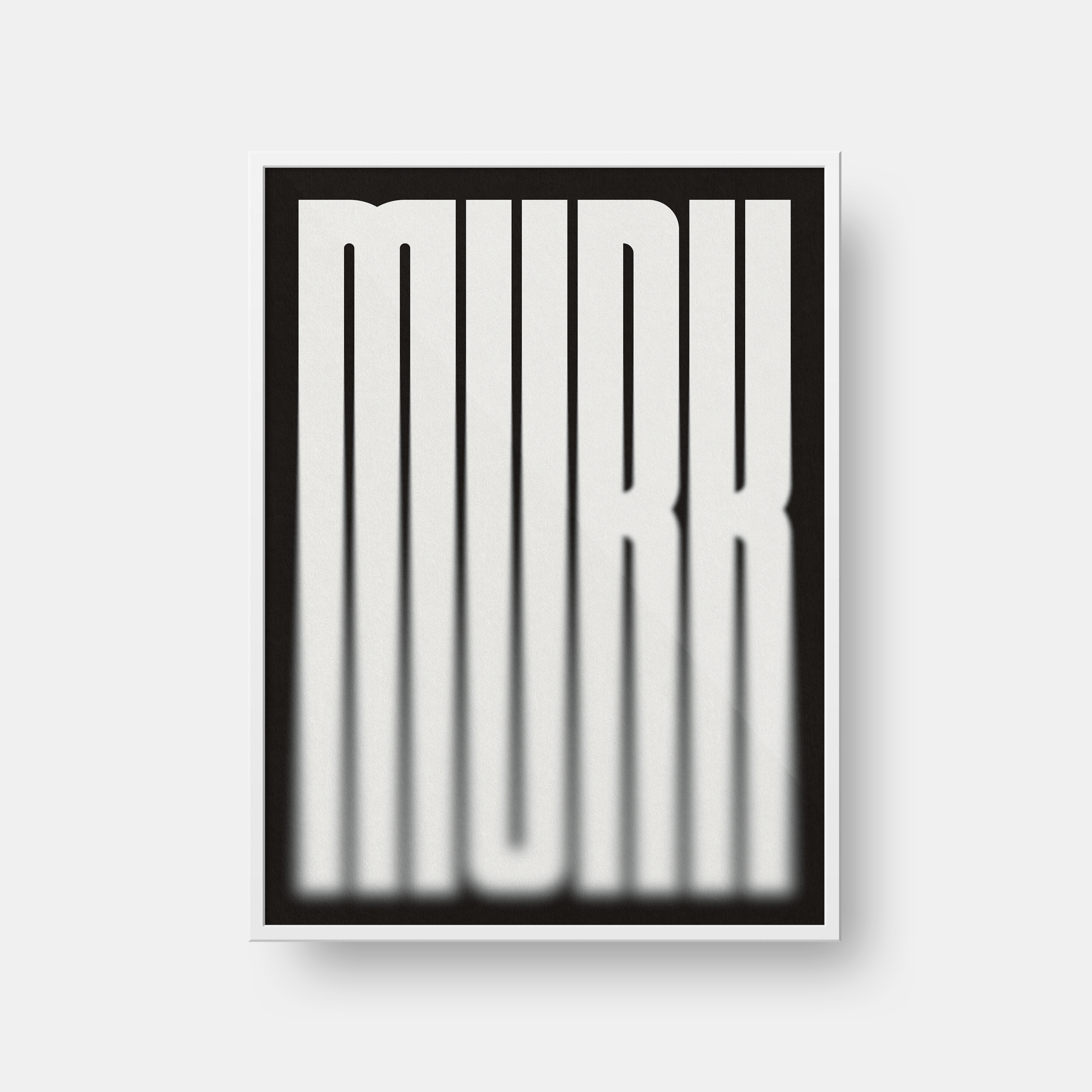 A3 Murk Print White