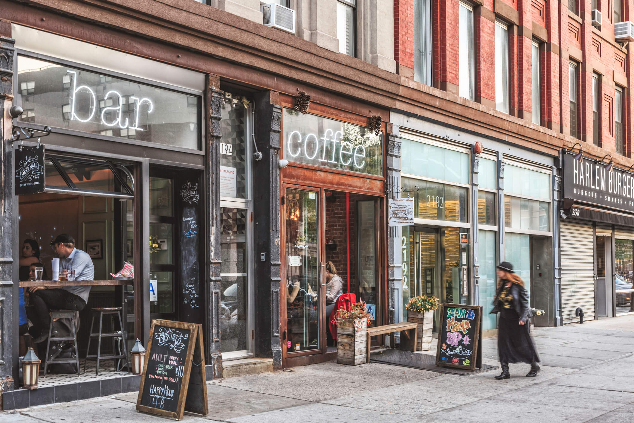 Bar and coffee shop in Williamsburg, New York