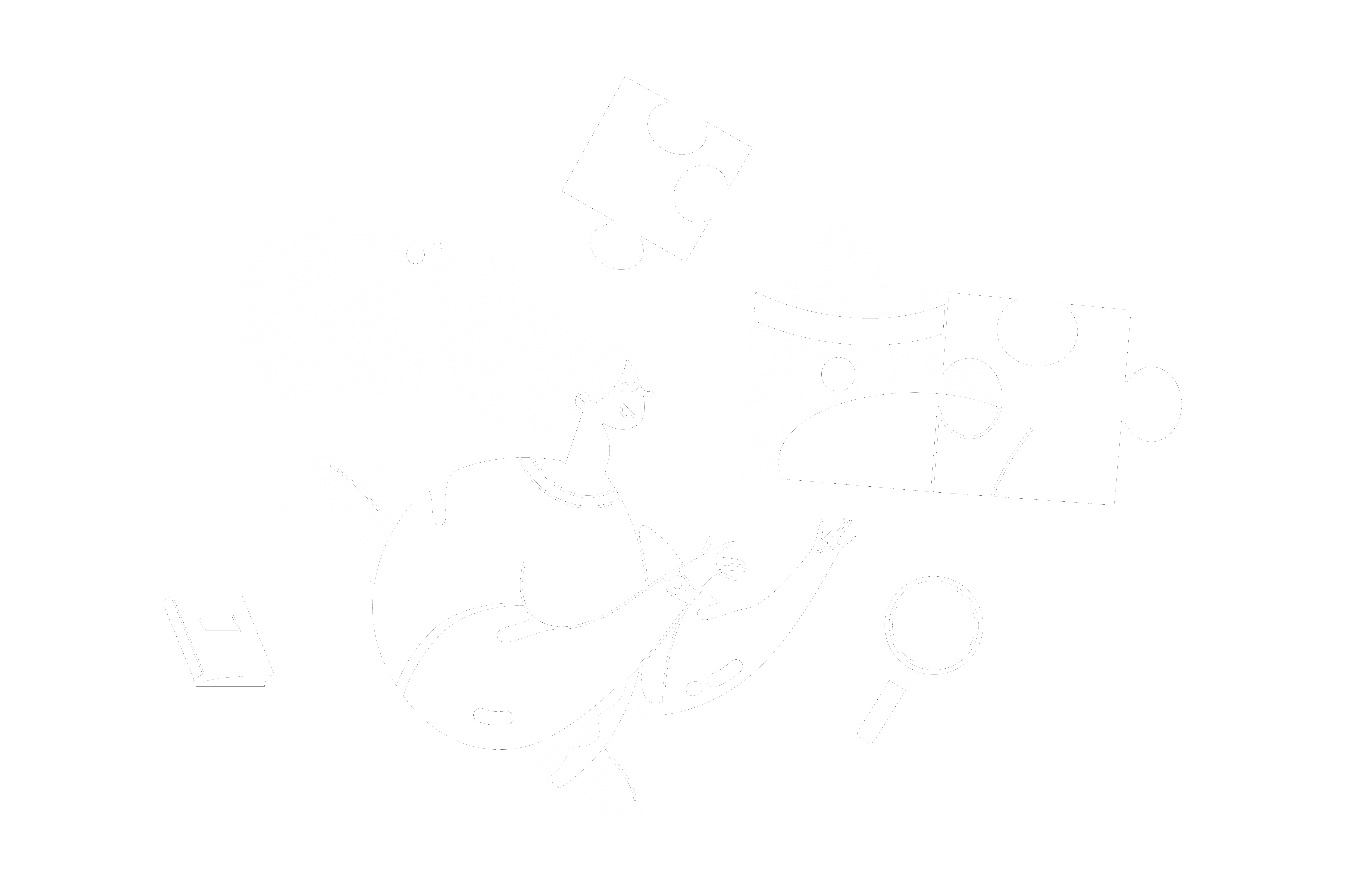 Woman working on a puzzle