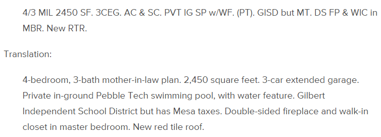 Your Property Description Should Avoid Abbreviations