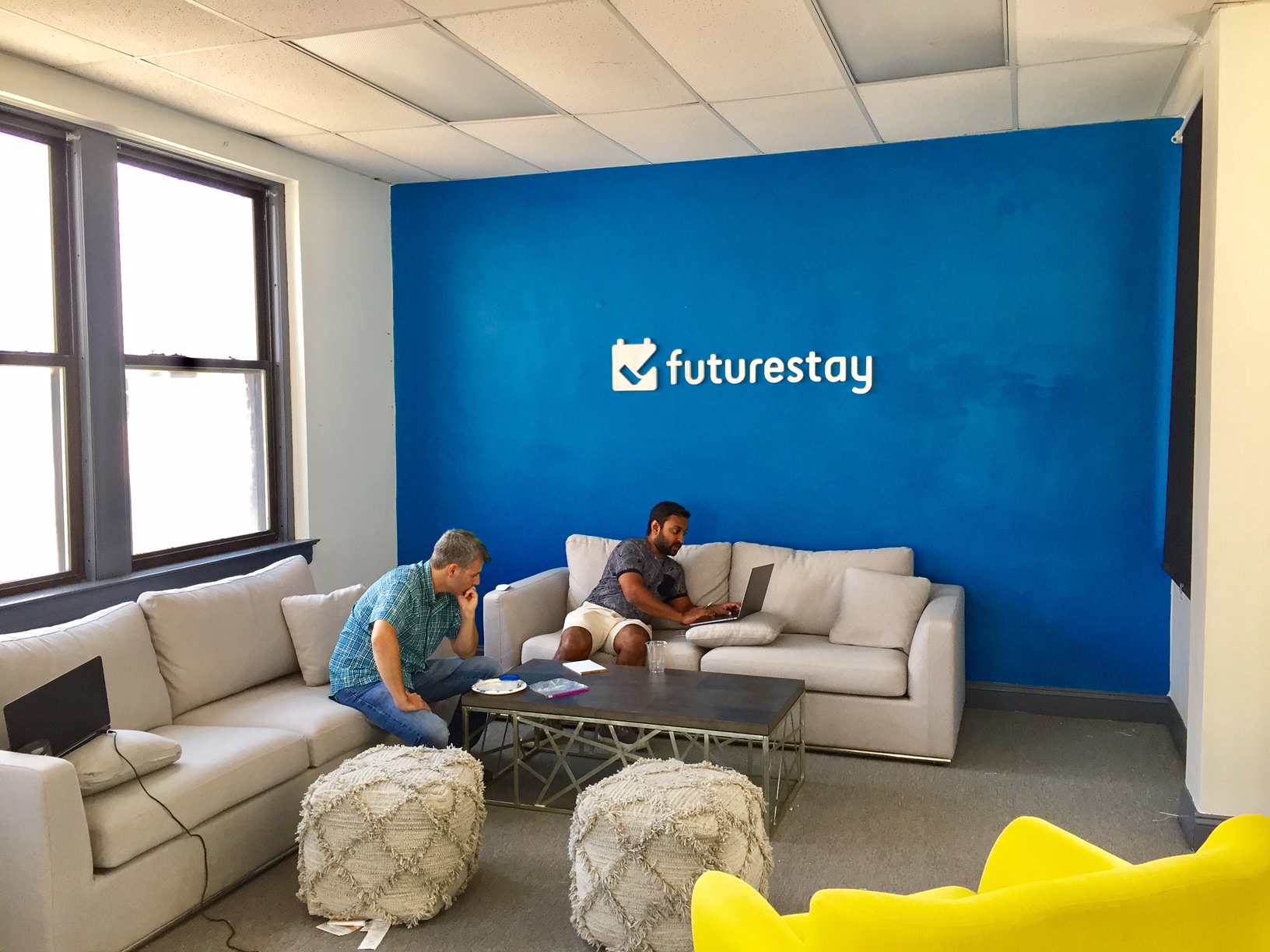 Futurestay Team Working in the Lounge