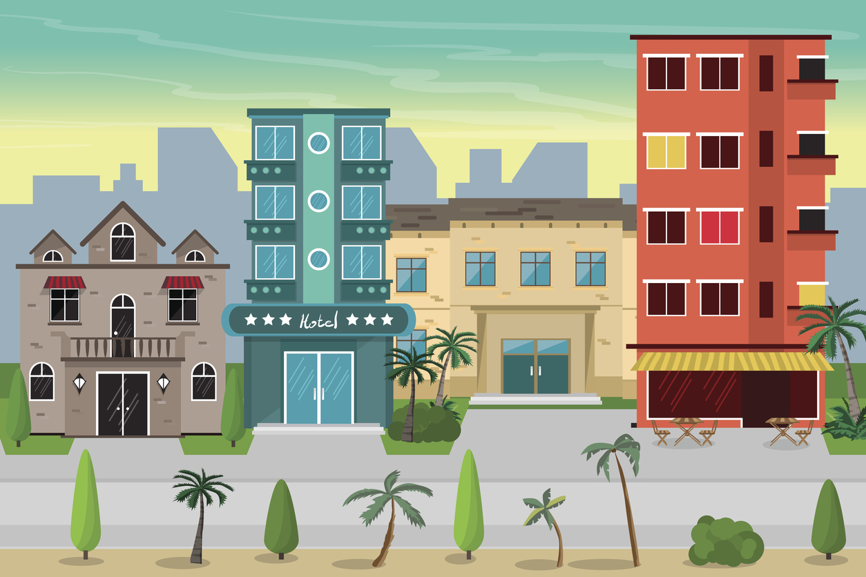 Vacation rentals booked alongside hotels