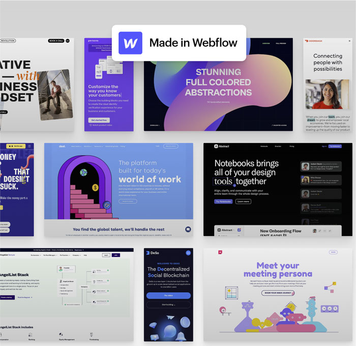 Things that can be made in Webflow