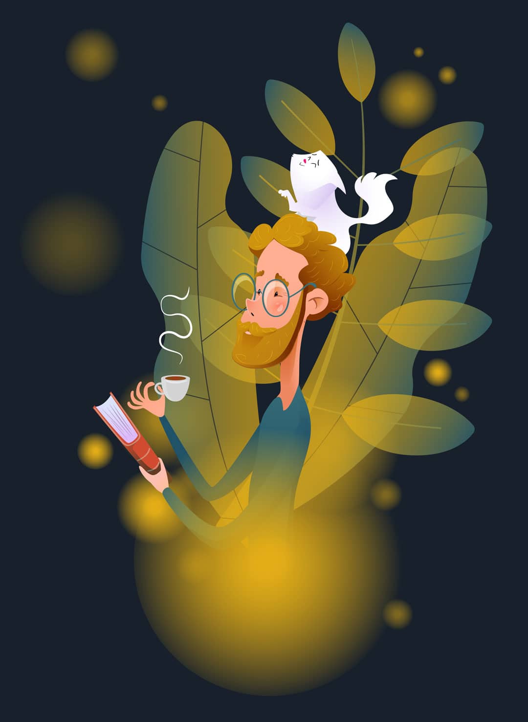 Self portrait illustration