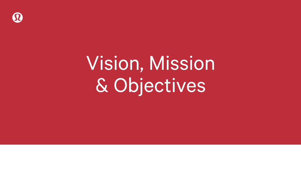 Vision, Mission & Objective title slide