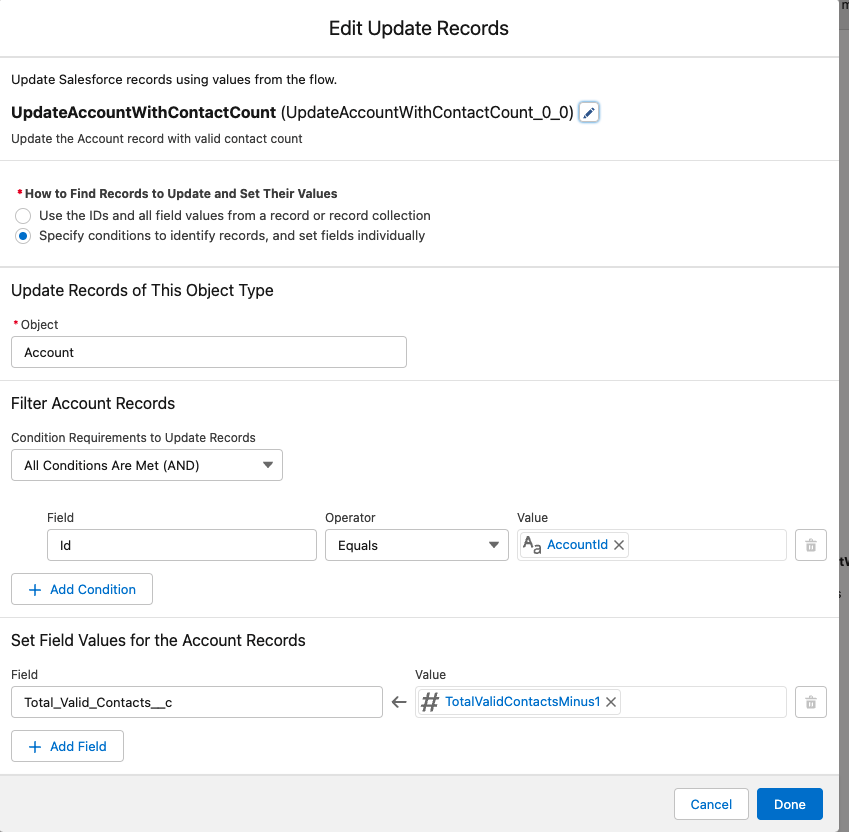 Edit Update Records