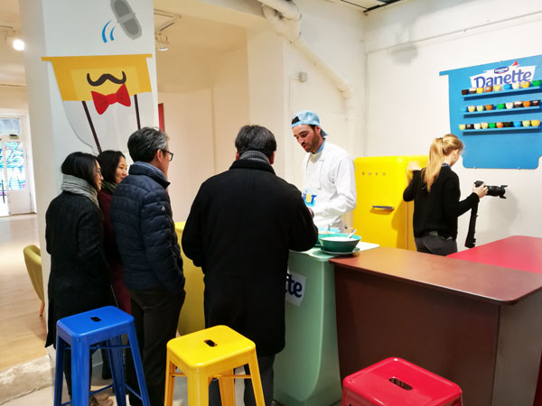pop up store bar danette animation