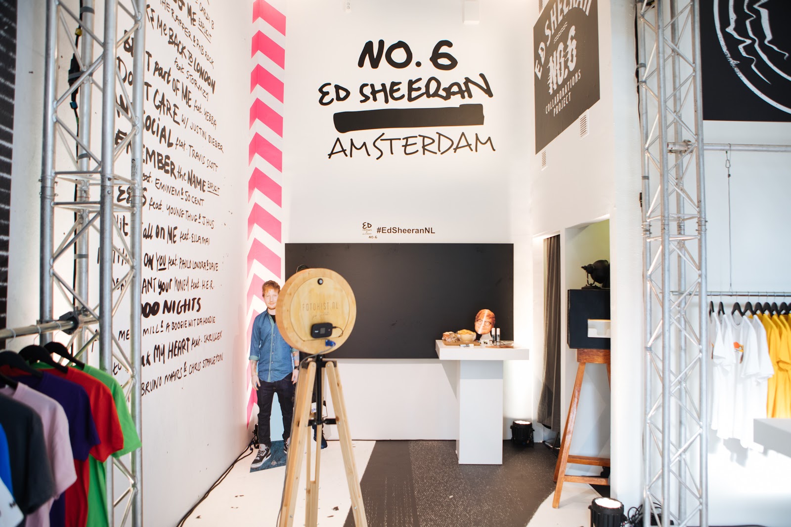Pop up store “No.6” de Ed Sheeran à Amsterdam ©RobinAlysha