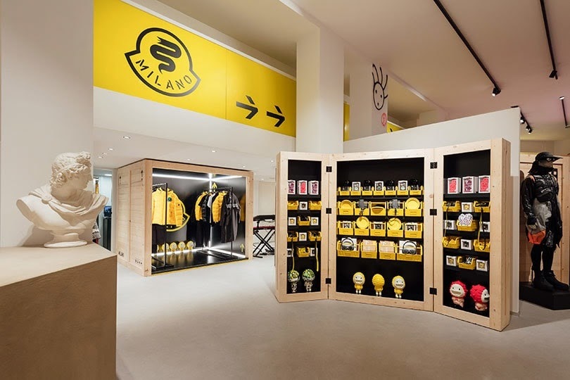 Le pop up store Moncler à Milan en 2019 ©FashionUnited