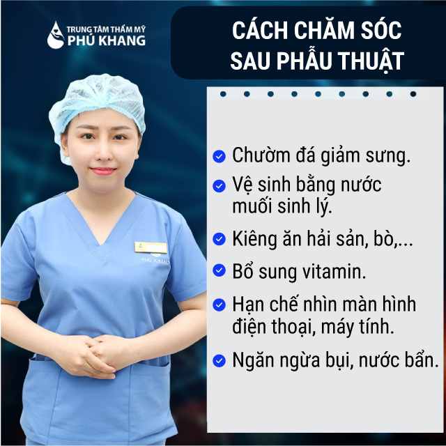 Chăm sóc sau khi cấy mỡ thái dương