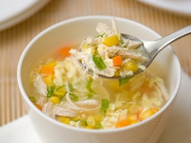 súp gà thập cẩm