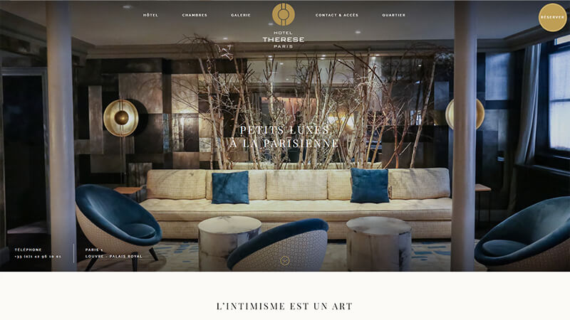 hotel therese website