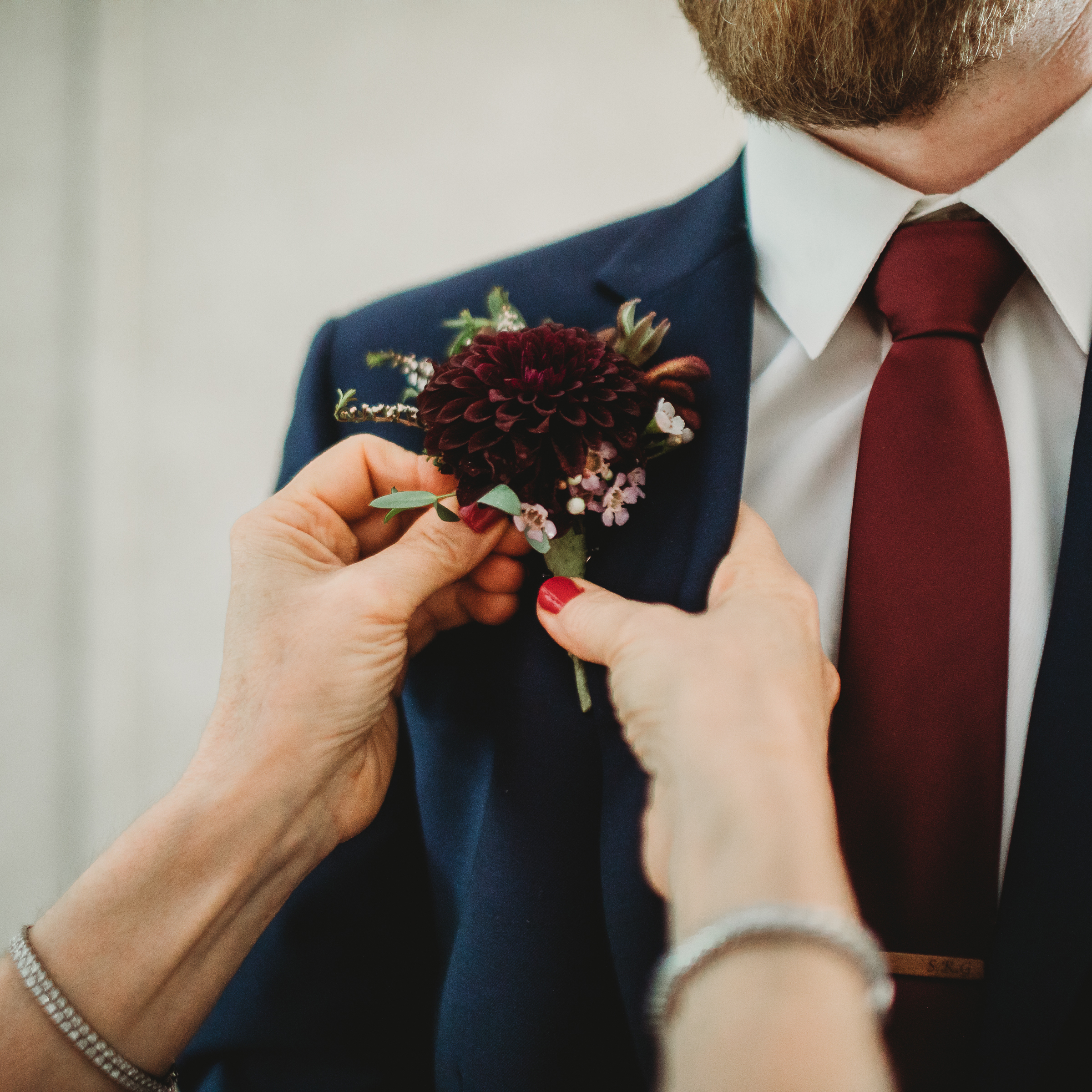 Bride with bouquet