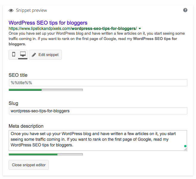 WordPress SEO tips for bloggers Lipstick and Pixels