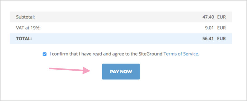 Start a WordPress blog on SiteGround