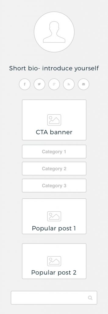 design Wordpress sidebar Lipstick and pixels
