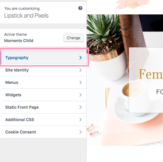 add custom fonts wordpress google fonts lipstick and pixels