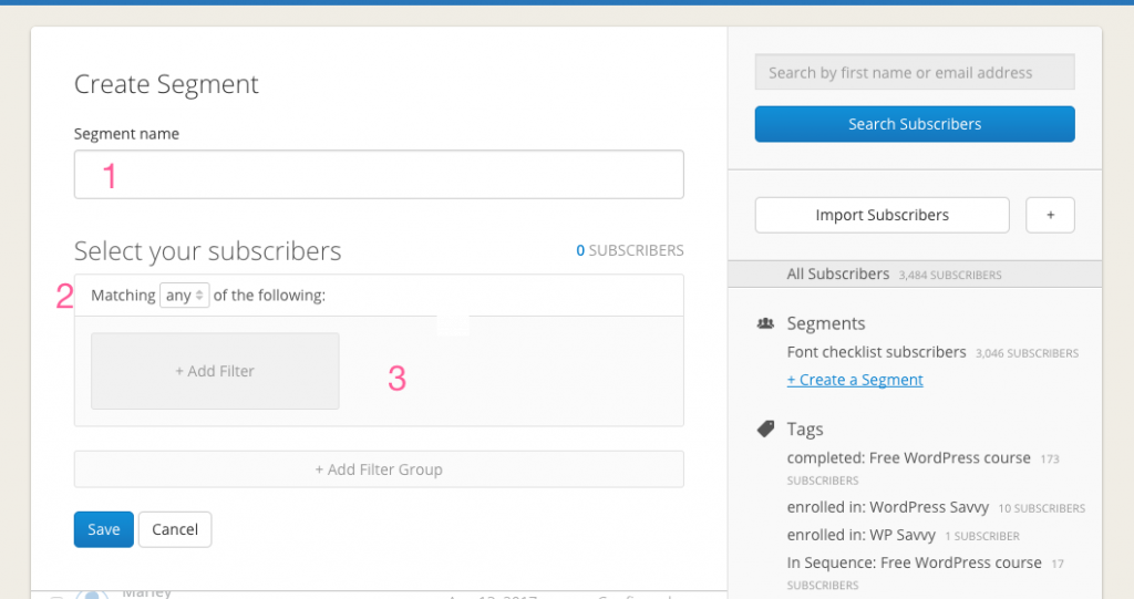 convertkit segments