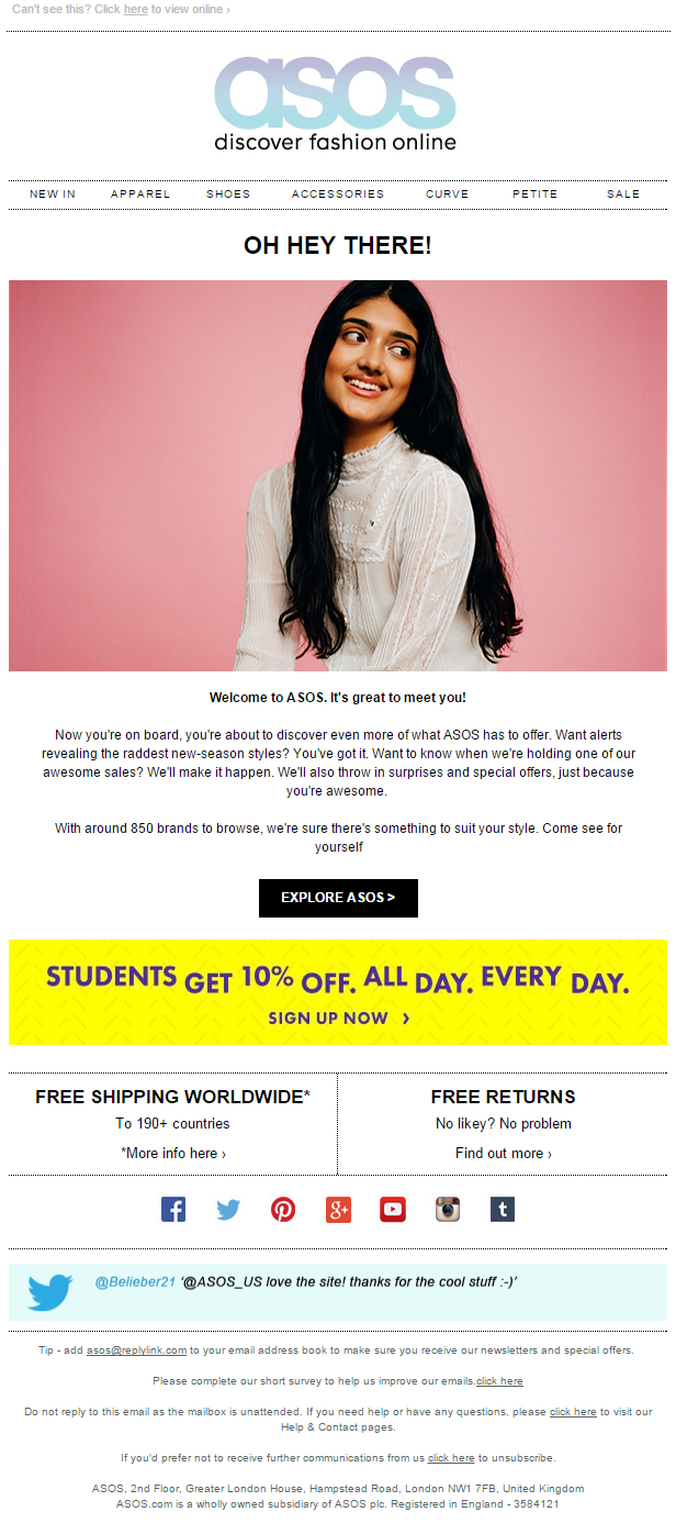Thank you Email Example