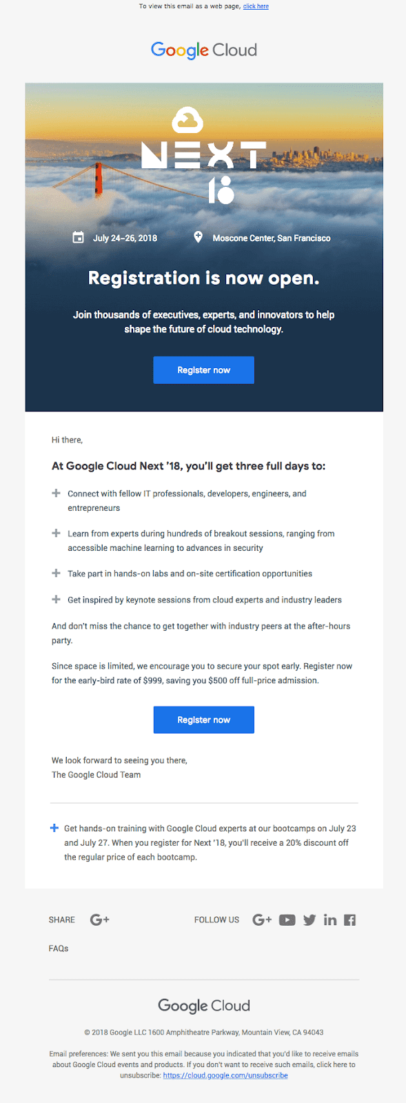 Event Invitation Template by Google
