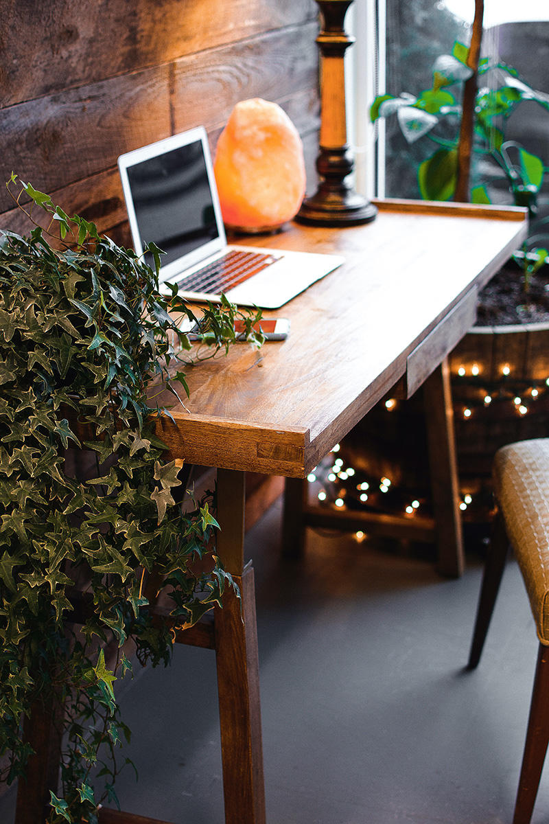 high end traditional wood desk