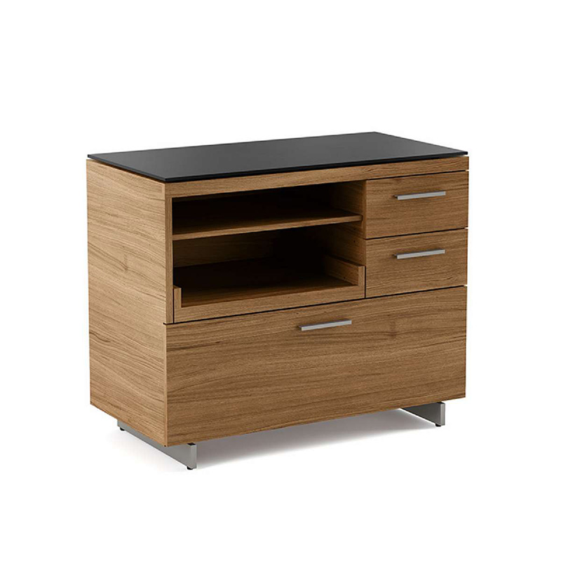 home office cabinet with printer shelf
