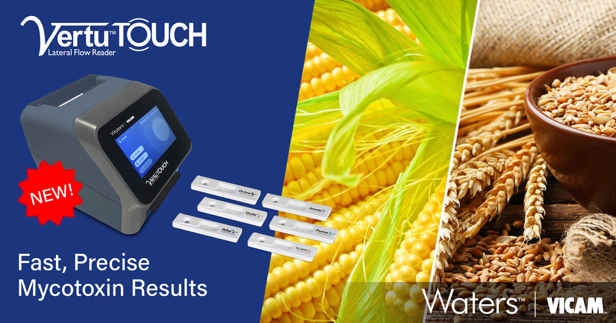 Simple, Fast Mycotoxin Results With VICAM's Vertu TOUCH Strip Test Reader