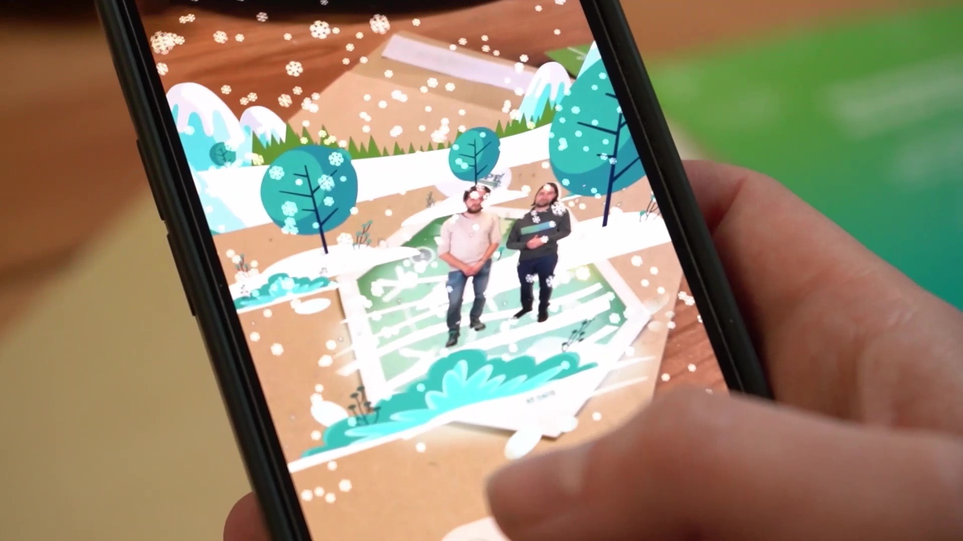 Personalized customer gift for this Christmas | WebAR | without app