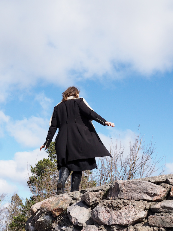 Project manager for the Finnish Climate Change Panel walking in nature.