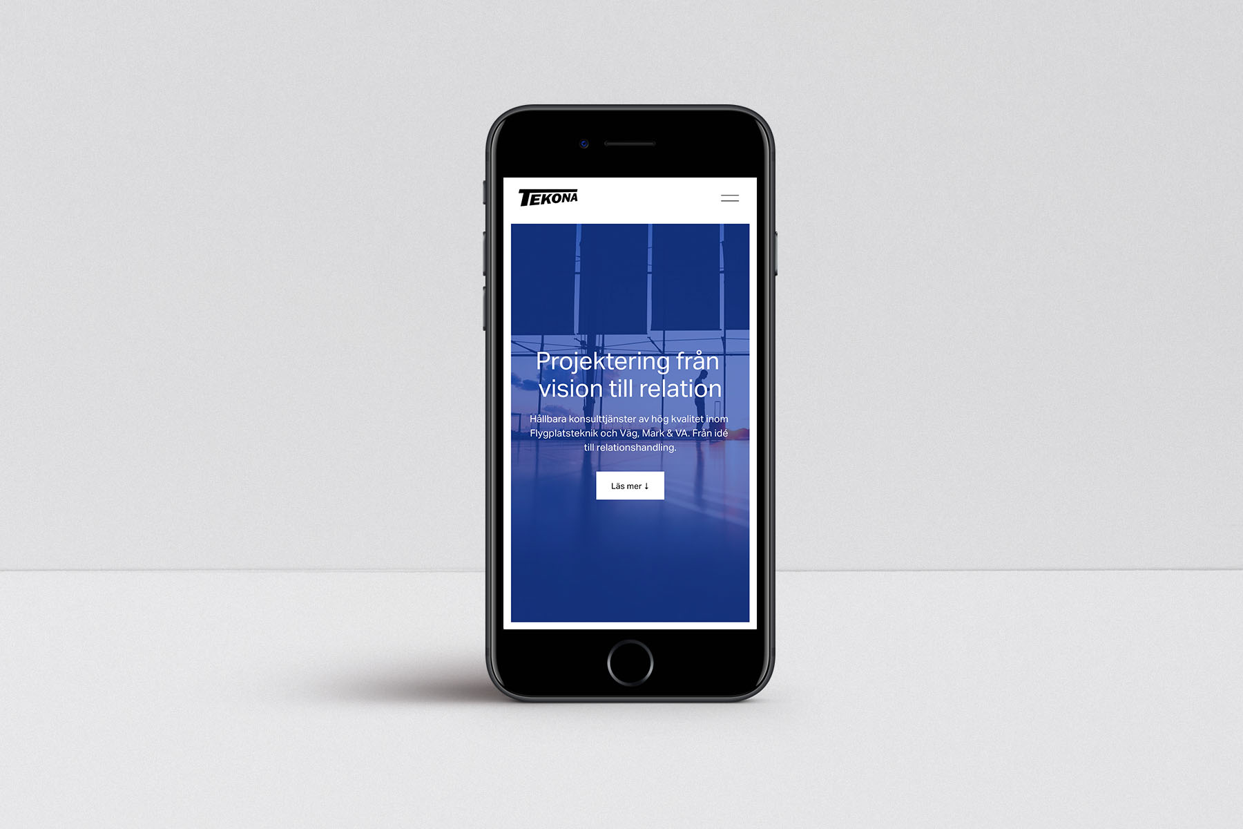 Mobil med företagshemsidan - Kontorswebben.