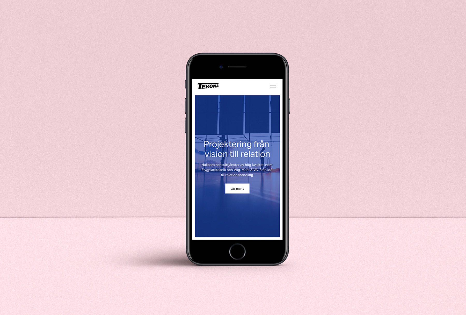 Mobil med företagshemsidan - Kontorswebben.