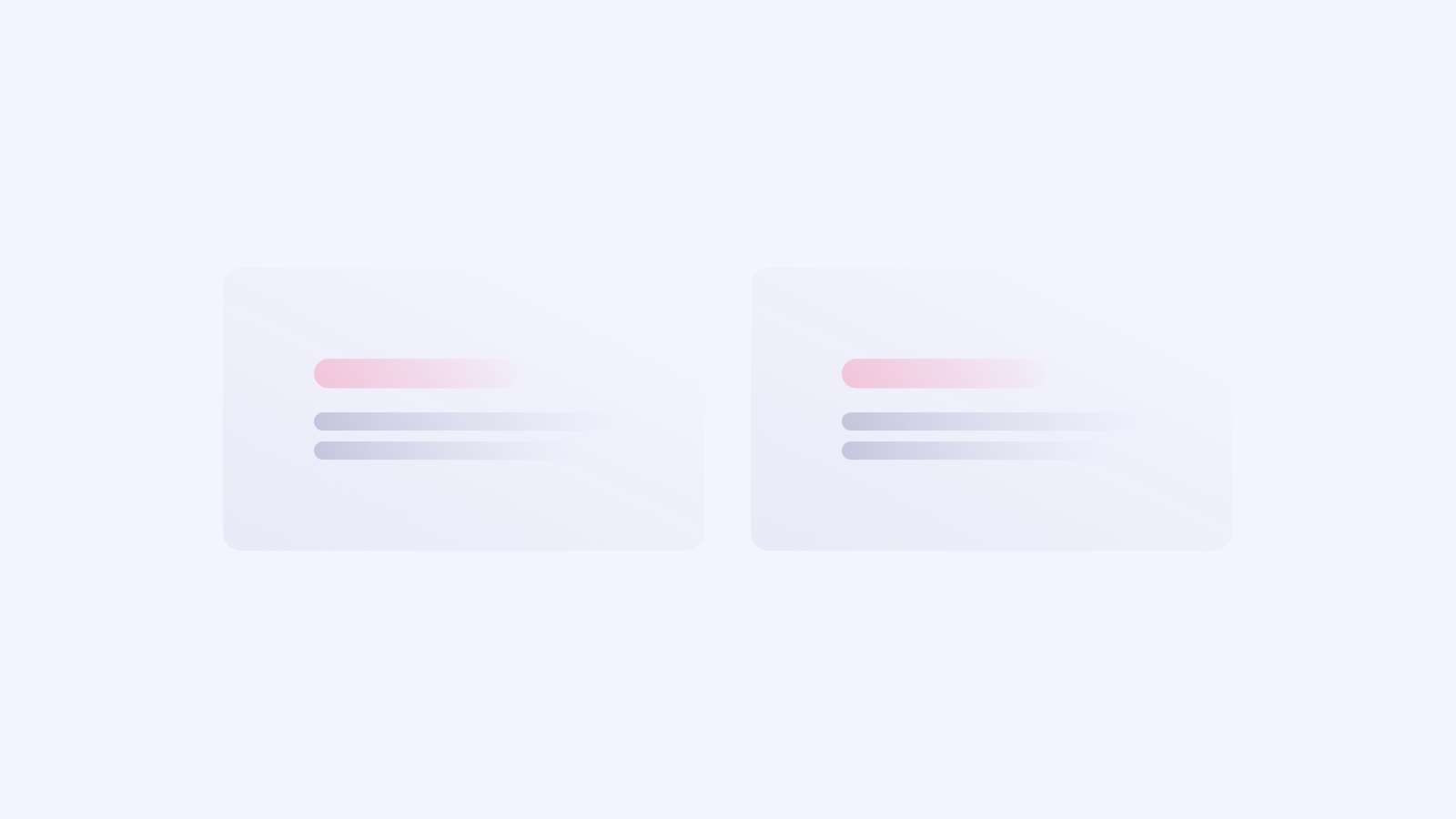 These two blocks have the content with the same styling. The pink lines give the impression that they are related.