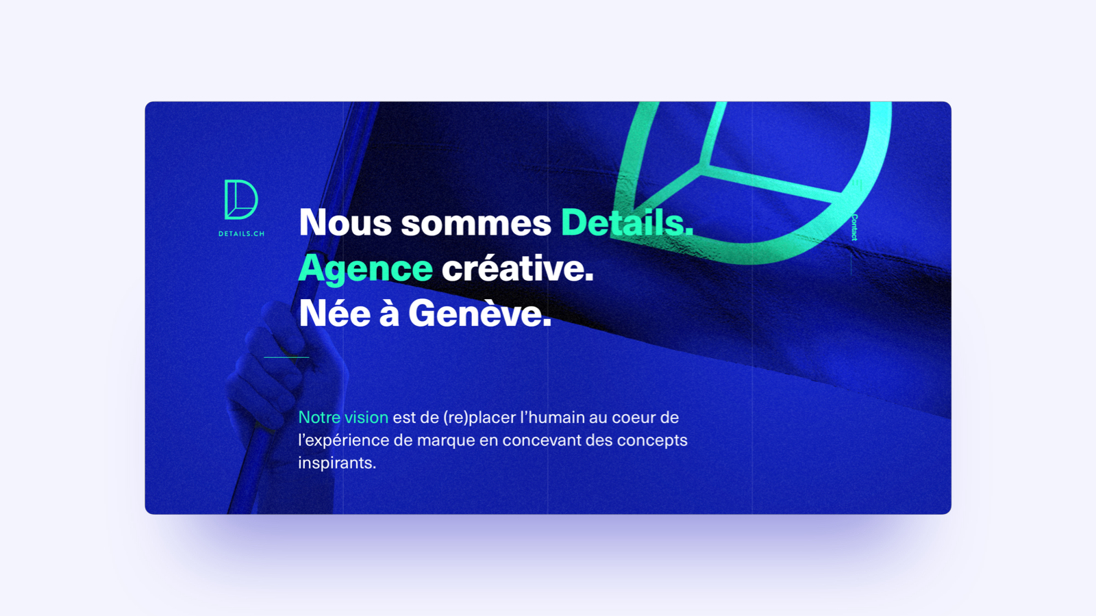 In this example, we see a unique combination of blue and bright cyan highlights.